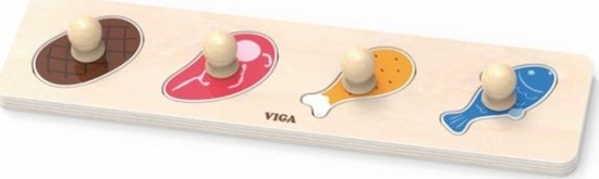 Picture of Viga Viga 44533 Pierwsze puzzle z uchwytami - jedzenie