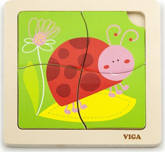 Picture of Viga Viga 50140 Puzzle na podkadce - biedronka