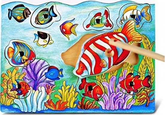 Picture of Viga Viga 58423 Magnetyczne puzzle - owimy rybki