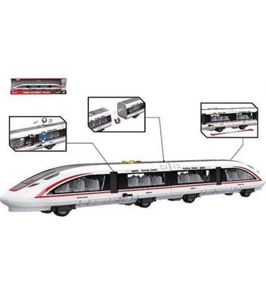 Picture of Vilciens Metro ar skaņas un gaismas efektiem un magnētisku vagonu savienojumu 60x16 cm 614154