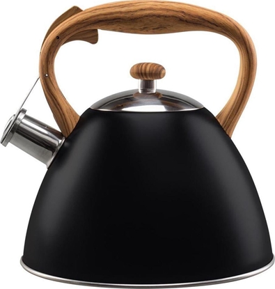 Attēls no Vilde Czajnik CZARNY z brzow rczk, gwizdkiem, automat, GAZ, INDUKCJA, 3L