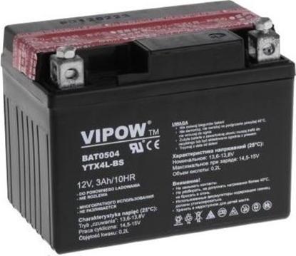 Attēls no Vipow Akumulator Vipow typ MC do motocykli 12 V 3 Ah
