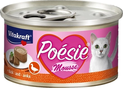 Attēls no Vitakraft VITAKRAFT KOT 85g pusz. POESIE KACZKA mus /12