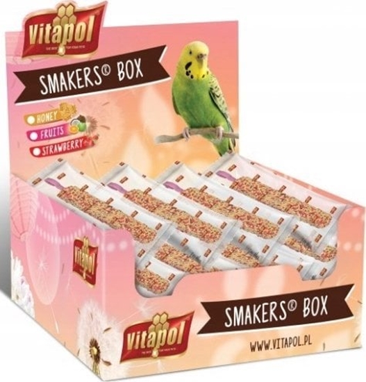 Picture of Vitapol SMAKERS BOX TRUSKAWKOWY DLA PAPUGI FALISTEJ 12szt/box