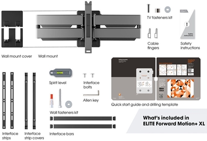 Picture of Vogel's Elite Full-Motion  55 - 100"  maksimalais svars 75 kg  melna