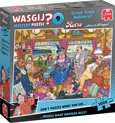 Attēls no Wasgij - Retro Mystery - #9 Great Train Robbery! (1000 pieces) (1110100504)