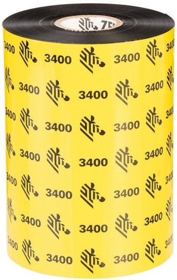 Picture of Wax/Resin Ribbon, 102mmx450m, 3400; High Performance, 25mm core, 6/box