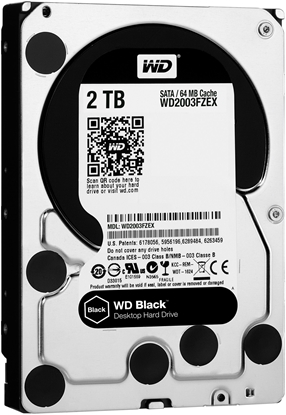Attēls no Western Digital Black 3.5" 2000 GB Serial ATA III