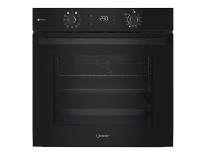 Picture of INDESIT Oven | IO K58HS B | 71 L | Electric | Hydrolytic | Electronic | Height 59.5 cm | Width 59.5 cm | Black