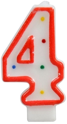 Изображение wieczka cyferka 4 kropki