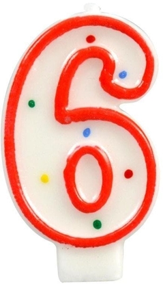 Изображение wieczka cyferka 6 kropki