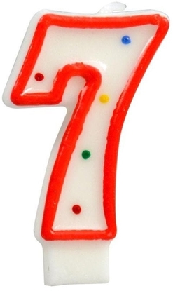 Изображение wieczka cyferka 7 kropki