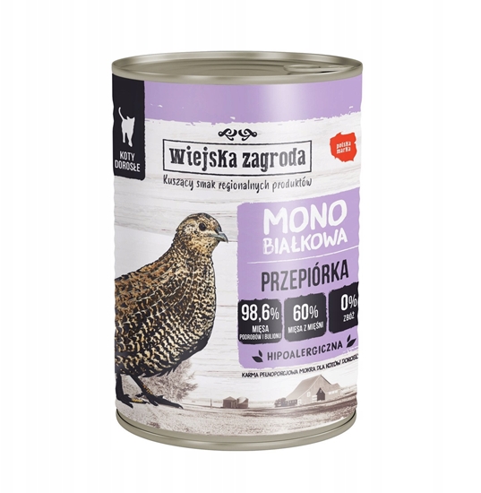 Picture of Wiejska Zagroda Monobiakowa z przepiórk 400g