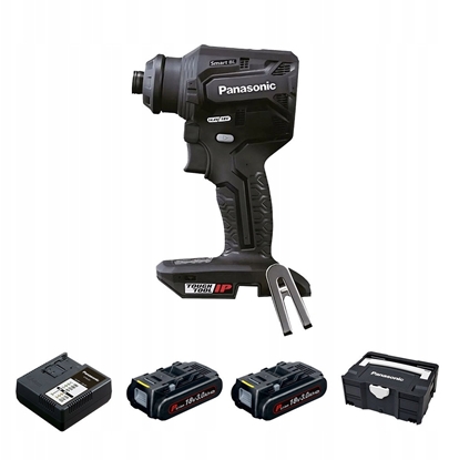 Picture of Wiertarko-wkrtarka Panasonic Kompaktowa i lekka wiertarko-wkrtarka 18V Panasonic EY1DD2N18A2B32 w systeinerze, 2 x 18V/3,0 Ah i adowarka