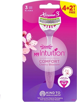 Attēls no Wilkinson  Wilkinson My Intuition Xtreme 3 Comfort Cherry Blossom 6szt