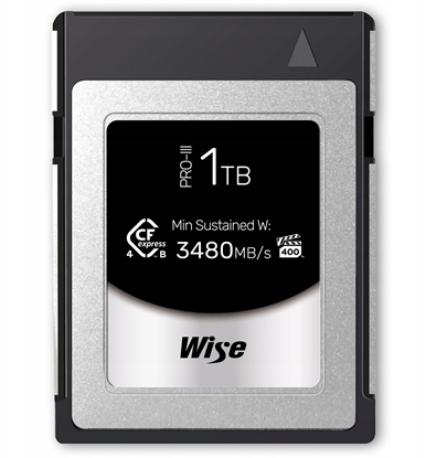 Picture of Wise CFexpress 4.0 Type B PRO MK-III R:3700Mbs W:3600MBs