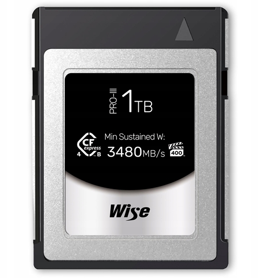 Picture of Wise CFexpress 4.0 Type B PRO MK-III R:3700Mbs W:3600MBs