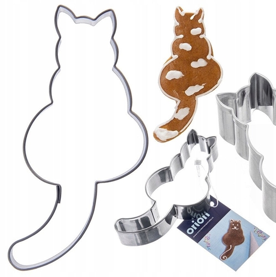 Picture of Wykrawacz do ciastek stalowy kot 8,5 cm