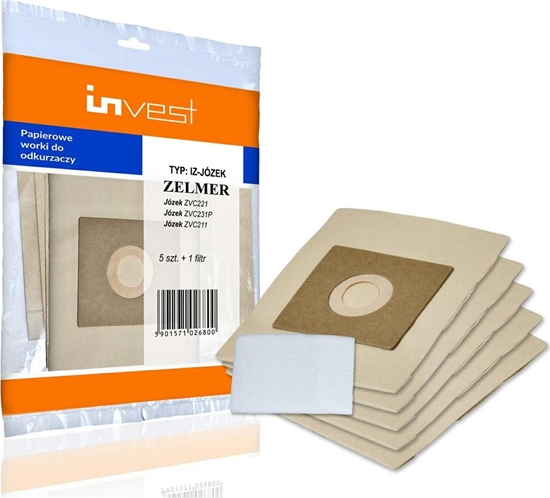 Picture of Worek do odkurzacza WORKI PAPIEROWE Zelmer Józek z filtrem