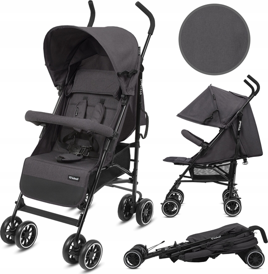 Изображение Wózek Kidwell KIDWELL WÓZEK PARASOLKA NELLI GRAPHITE 5901130105236