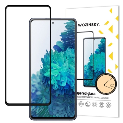 Изображение Wozinsky - Wozinsky Tempered Glass Full Glue Super Tough Screen Protector Full Coveraged with Frame Case Friendly for Samsung Galaxy S20 FE black