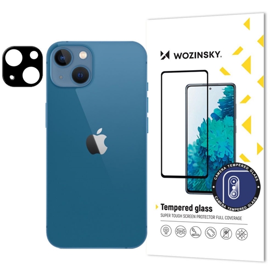 Изображение Wozinsky Szko hartowane 9H na aparat iPhone 15 Plus Wozinsky Full Camera Glass - czarne