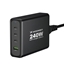 Изображение Wozinsky GaN Wozinsky WGCSB 240W USB-A / 3 x USB-C Wall Charger - Black