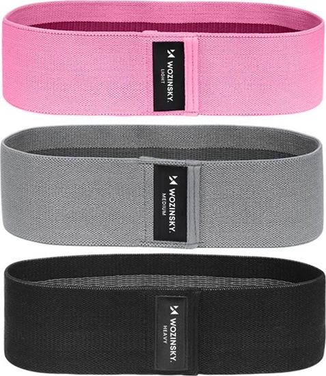 Picture of Wozinsky Hip Band WFB-01 róne poziomy oporu w zestawie wielokolorowy 3 szt.