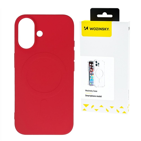 Picture of Wozinsky Liquid Silicone Case MagSafe for Samsung Galaxy S25 Ultra - Red
