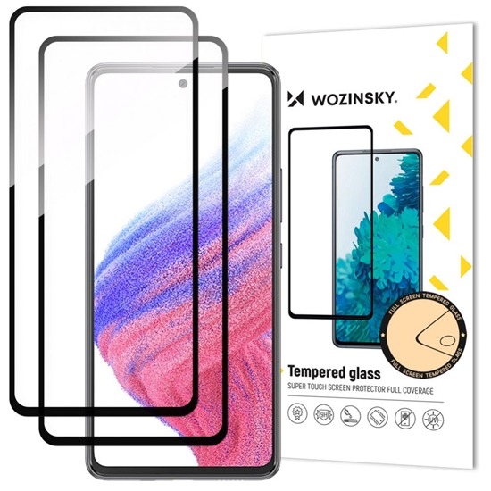 Изображение Wozinsky Wozinsky 2x Full Glue Tempered Glass Samsung Galaxy A54 5G 9H Full Screen Tempered Glass with Black Frame