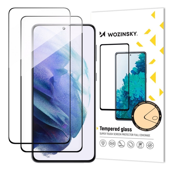 Изображение Wozinsky Wozinsky 2x Full Glue Tempered Glass Samsung Galaxy S23+ 9H Full Screen Tempered Glass with Black Frame