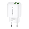 Picture of Wozinsky Wozinsky CUWCW 2.4A 2 x USB-A wall charger - white