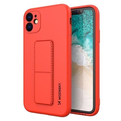 Изображение Wozinsky Wozinsky Kickstand Case silicone case with stand for iPhone 12 red