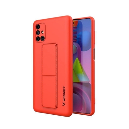 Picture of Wozinsky Wozinsky Kickstand Case silicone stand cover for Samsung Galaxy M51 red