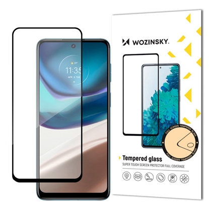 Attēls no Wozinsky Wozinsky Super Durable Full Glue Tempered Glass Full Screen With Frame Case Friendly Motorola Moto G42 Black
