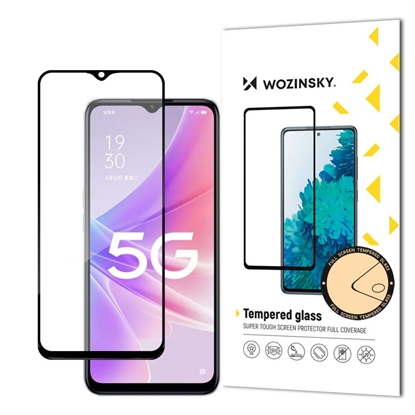 Attēls no Wozinsky Wozinsky Super Durable Full Glue Tempered Glass Full Screen With Frame Case Friendly Realme Narzo 50 Black