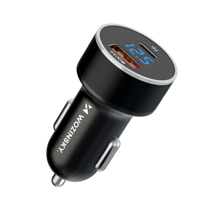 Picture of Wozinsky Wozinsky WDCCAC USB-C USB-A 36W car charger - black