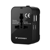 Picture of Wozinsky Wozinsky WUTWC travel adapter universal 24W EU / US / AUS / UK / 2x USB-A - black