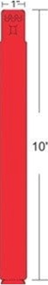 Attēls no Wristband, Polypropylene, 1x10in (25.4x254mm); Direct thermal, Z-Band Fun, Adhesive closure, 1in (25.4mm) core, 350/roll, 4/box, Red