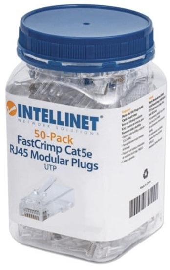 Picture of Wtyk RJ45 8P/8C Cat 5e UTP linka/drut przelotowy 50 sztuk