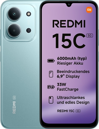 Изображение Xiaomi Redmi 15C 5G (4GB+128GB) mint green
