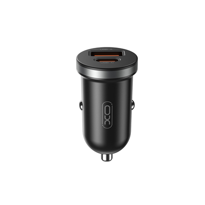 Picture of XO car charger CC56 PD 30W QC 1x USB 1x USB-C blac