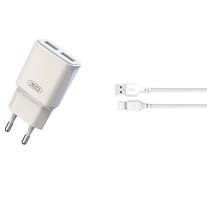 Picture of XO L92С lādētājs | 12W | 2,4A + USB-C kabelis 1m, 