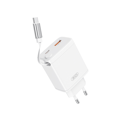 Attēls no XO wall charger CE31 1x USB 1x USB-C 30W white wit