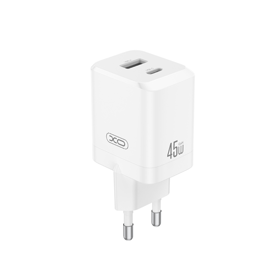 Picture of XO wall charger CE36 PD 45W 1x USB-C 1x USB white