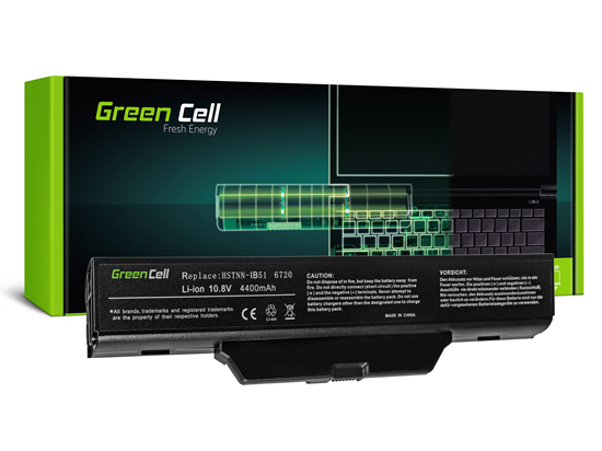 Изображение Zaļo elementu akumulators HSTNN-IB51 priekš HP 550