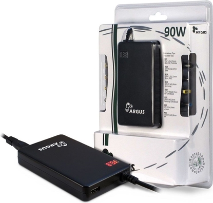 Изображение Zasilacz do laptopa Inter-Tech 90 W, 6 A, 20 V (88882156)