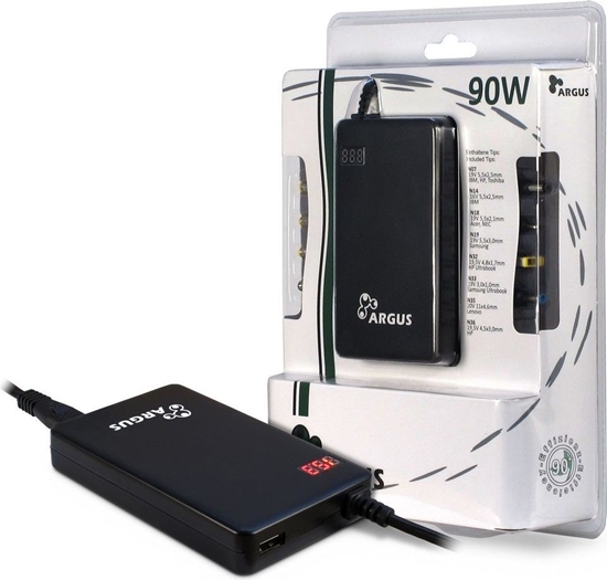 Изображение Zasilacz do laptopa Inter-Tech 90 W, 6 A, 20 V (88882156)