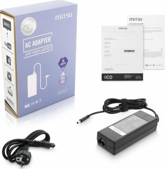 Изображение Zasilacz do laptopa Mitsu 90 W, 3 mm, 4.7 A, 19 V (ZM/AS19474P)
