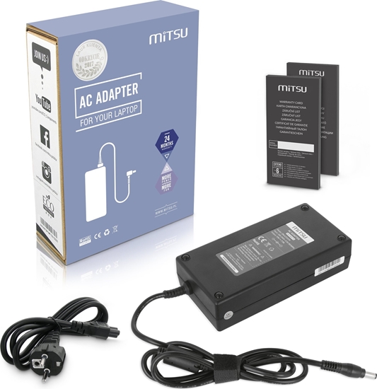 Picture of Zasilacz do laptopa Mitsu adowarka do Acer Asus MSI 19v 7.9a 150W 5.5x2.5mm